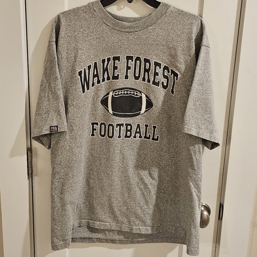 Vintage Cotton Exchange Wake Forest University Football T-Shirt - Size XL